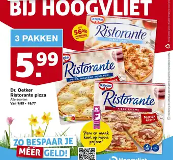 Hoogvliet Dr. Oetker Ristorante pizza 3 pakken aanbieding