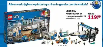 Intertoys Lego City Raket Bouwen En Transporteren 60229 aanbieding