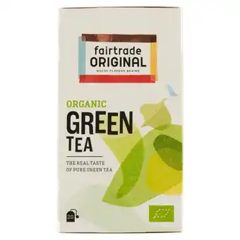 Jumbo Fairtrade original organic green tea 20 x 2g aanbieding