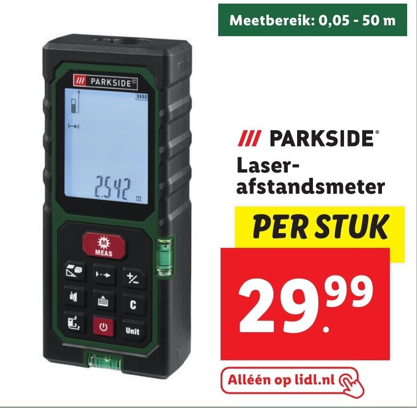 Parkside laserafstandsmeter aanbieding bij Lidl