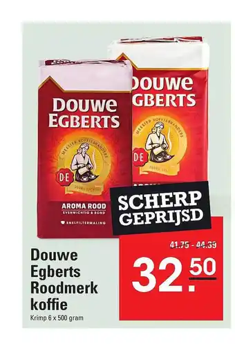 De Kweker Douwe egberts roodmerk koffie aanbieding