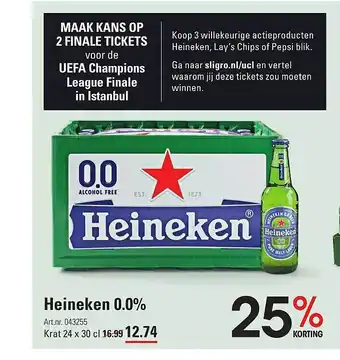 De Kweker Heineken 0.0% aanbieding