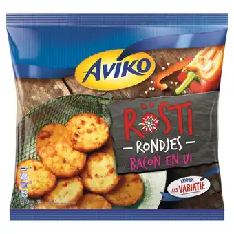 Jumbo Aviko rösti rondjes bacon en ui 450g aanbieding