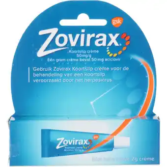 Jumbo Zovirax koortslip crème 2g aanbieding