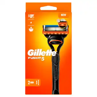 Jumbo Gillette fusion5 voor mannen, 1 handvat, 2 navulmesjes aanbieding