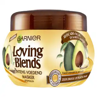 Jumbo Garnier loving blends avocado karité masker - 340 ml - droog/pluizig haar aanbieding