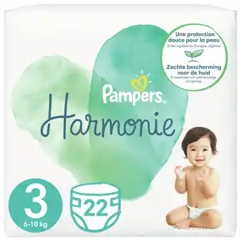 Jumbo Pampers harmonie maat 3, 22 luiers, 6kg-10kg aanbieding