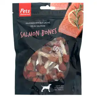 Jumbo Pet's unlimited salmon bones 150gr aanbieding