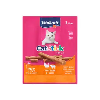 Jumbo Vitakraft cat stick classic kalkoen en lam 3 stuks 18g aanbieding