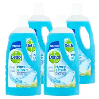 Jumbo Dettol power & fresh allesreiniger katoenfris 4 x 1l aanbieding