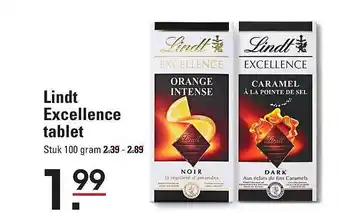 De Kweker Lindt excellence tablet aanbieding