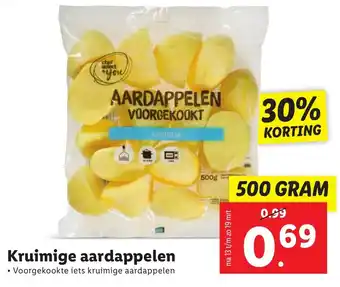 Lidl Kruimige aardappelen 500g aanbieding