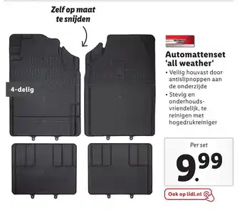 Lidl Automattenset 'all weather' aanbieding