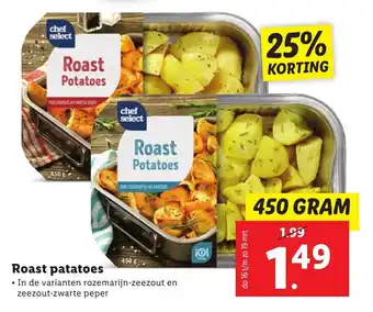 Lidl Roast patatoes 450g aanbieding