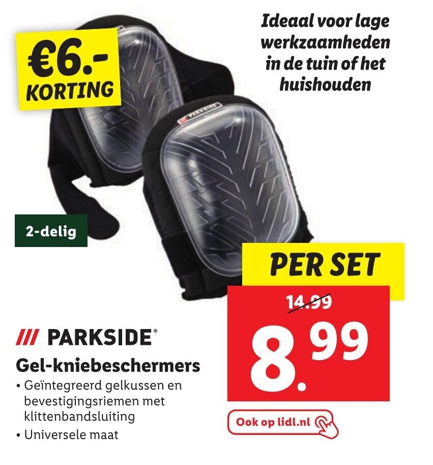 Parkside gelkniebeschermers aanbieding bij Lidl
