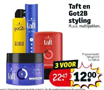 Kruidvat Taft en got2b styling aanbieding