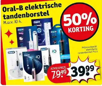 Kruidvat Oral-b elektrische tandenborstel aanbieding