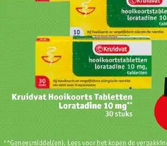 Kruidvat Hooikoorts Tabletten Loratadine 10 mg** 30 stuks aanbieding