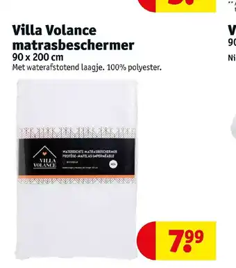 Kruidvat Villa Volance matrasbeschermer 90x200 cm aanbieding