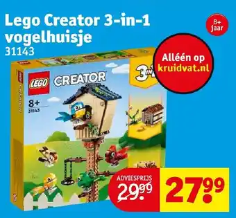 Kruidvat Lego Creater 3-in-1 vogelhuisje aanbieding