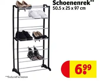 Kruidvat Schoenenrek** 50.5x25x97 cm aanbieding