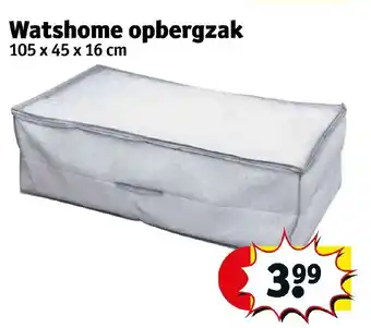 Kruidvat Watshome opbergzak 105x45x16 cm aanbieding