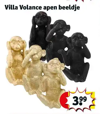 Kruidvat Villa Volance apen beeldje aanbieding