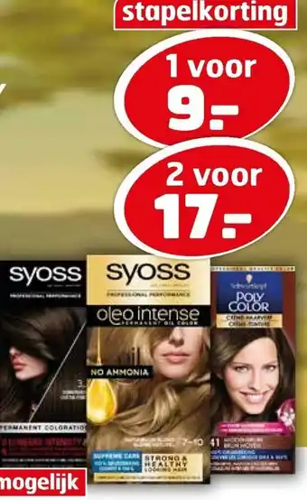 Trekpleister Syoss aanbieding