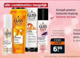 Trekpleister Gliss kur Haarverzorging aanbieding