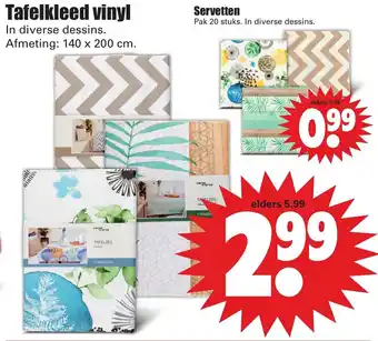 Dirk Tafelkleed vinyl aanbieding