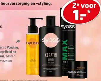 Trekpleister Syoss Haarverzorging en -styling aanbieding