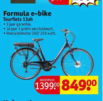 Kruidvat Formula e-bike Tourfiets 13ah aanbieding