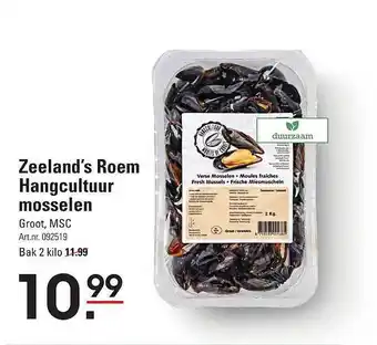 De Kweker Zeeland's roem hangcultuur mosselen aanbieding