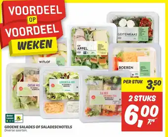 Dekamarkt Groene salades 2 stuks aanbieding