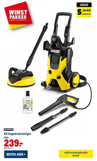 Makro KARCHER K5 hogedrukreiniger aanbieding