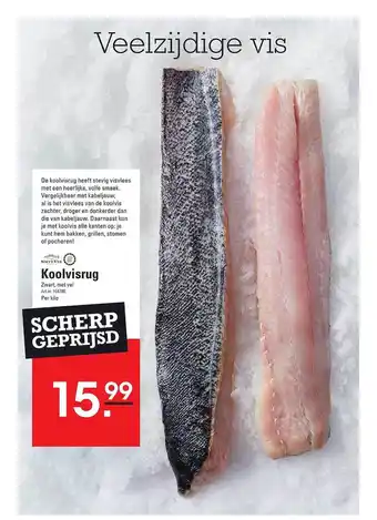 De Kweker Koolvisrug aanbieding