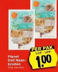 Vomar Voordeelmarkt Planet deli naanbroden aanbieding