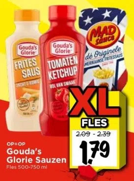 Vomar Voordeelmarkt Gouda's glorie sauzen aanbieding