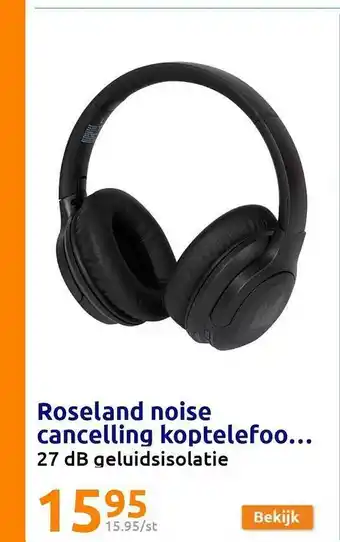 Action Roseland noise cancelling koptelefoon aanbieding