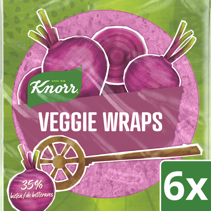 Knorr veggie wraps bieten aanbieding bij Albert Heijn