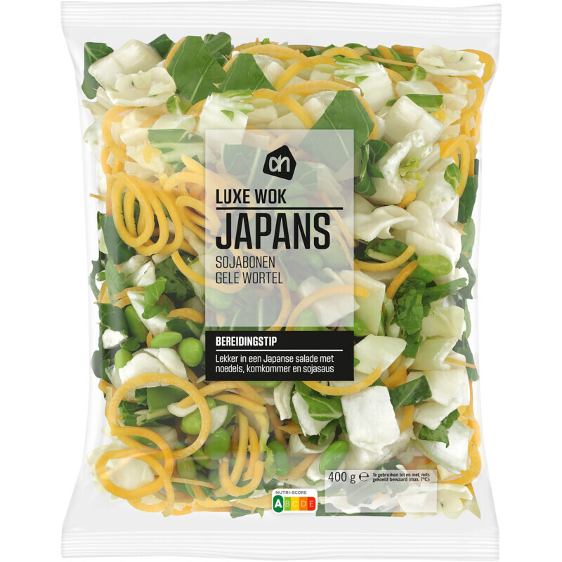 Albert Heijn Ah wokgroente japans sojabonen gele wortel aanbieding