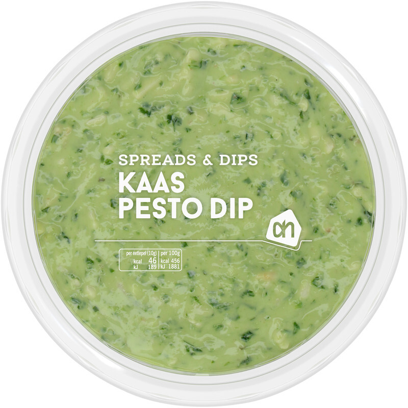 Ah kaas pesto dip aanbieding bij Albert Heijn