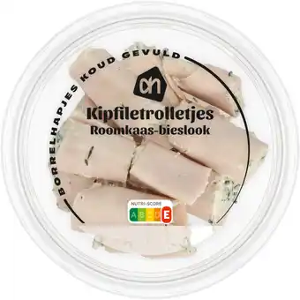 Albert Heijn Ah kipfiletrolletjes roomkaas-tuinkruiden aanbieding