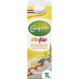 Albert Heijn Campina vlaflip vanille aanbieding