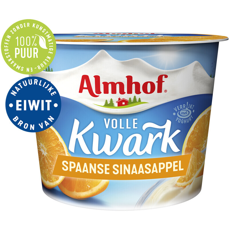 Albert Heijn Almhof volle kwark spaanse sinaasappel aanbieding