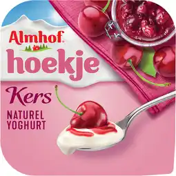 Albert Heijn Almhof hoekje kers naturel yoghurt aanbieding