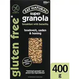 Albert Heijn Eat natural super granola boekweit gluten free aanbieding