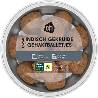 Albert Heijn Ah gehaktballetjes indisch aanbieding