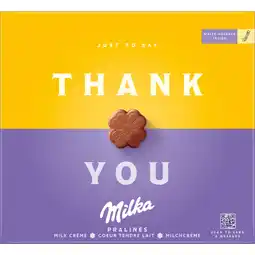 Albert Heijn Milka thank you pralines aanbieding