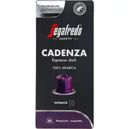 Albert Heijn Segafredo cadenza espresso dark capsules aanbieding